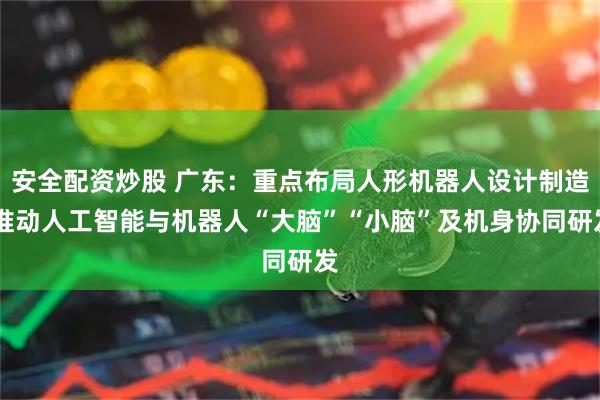安全配资炒股 广东：重点布局人形机器人设计制造 推动人工智能与机器人“大脑”“小脑”及机身协同研发